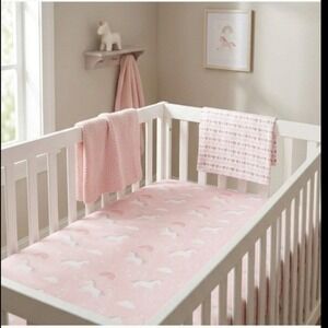 Parent's Choice 100% Cotton Fitted Crib Sheets, 2 Sheet per Pack fits 28x52 in